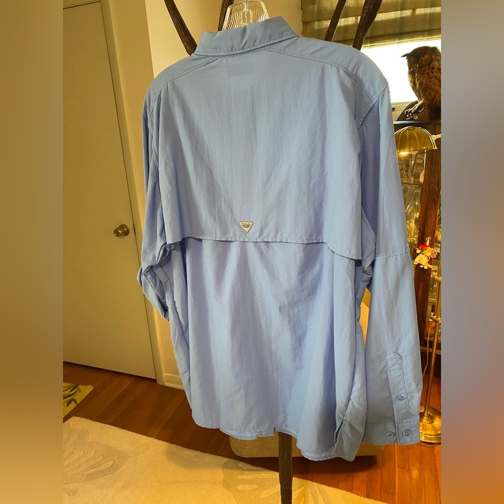 Columbia Blue Button Down Shirt for Women*XL* - Picture 2 of 10